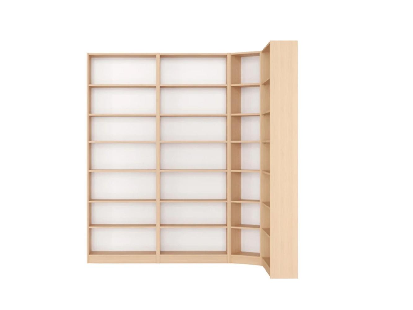 Стеллаж Билли 113 beige угловой ИКЕА (IKEA) изображение товара