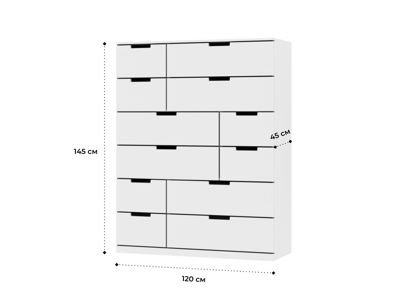 Комод Нордли 32 white ИКЕА (IKEA) изображение товара