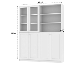 Изображение товара Книжный шкаф Билли 349 white ИКЕА (IKEA) на сайте adeta.ru