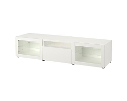 Изображение товара Тумба под телевизор Беста 16 white ИКЕА (IKEA) на сайте adeta.ru