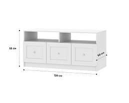 Изображение товара Тумба под телевизор Билли 514 white ИКЕА (IKEA) на сайте adeta.ru